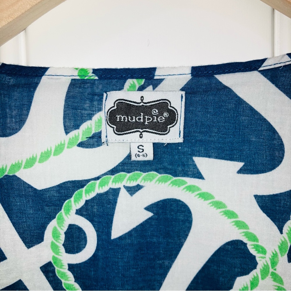 *5 for $25!* Mud Pie Anna Bell Anchors Aweigh Cover Up Nautical Sailor Cruise S - Picture 3 of 5
